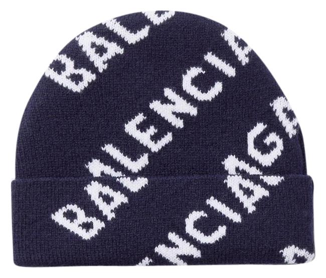 Balenciaga Intarsia Wool blend Beanie Hat
