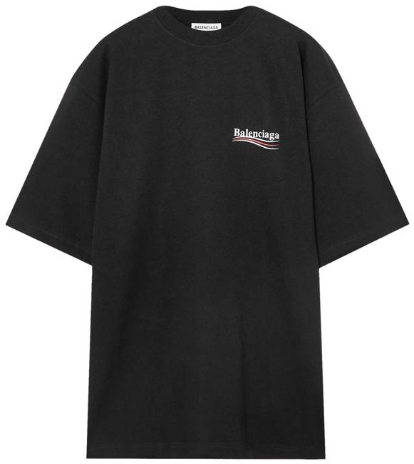 Balenciaga Jersey Overd Printed Cotton jersey T shirt Tee Shirt6 S