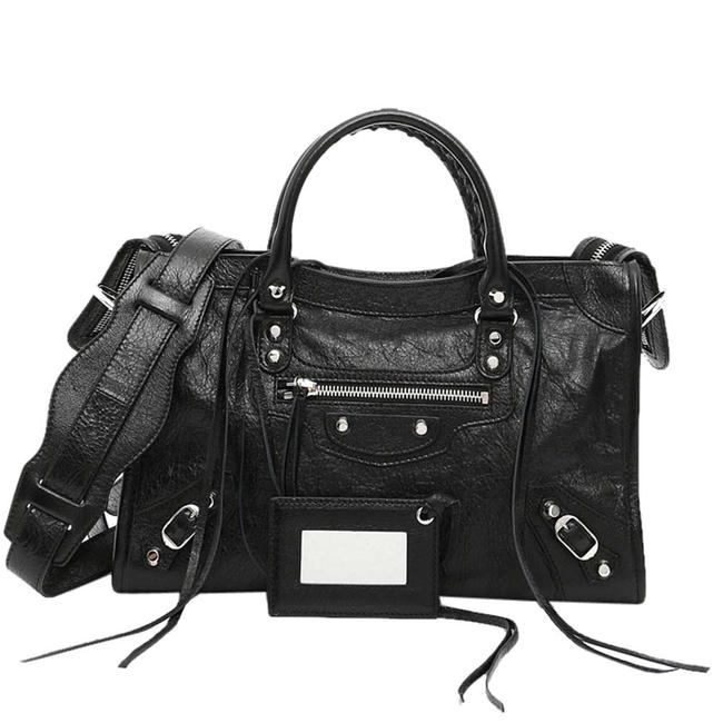 Balenciaga Leather Motorcycle City Small Bag Wristlet