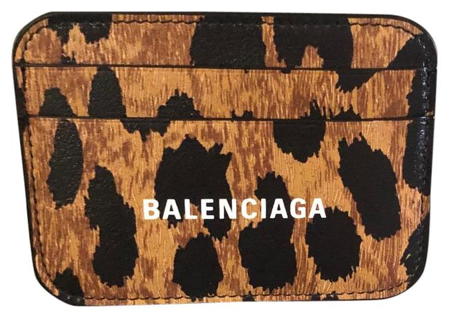 Balenciaga Leopard Cardholder Wallet