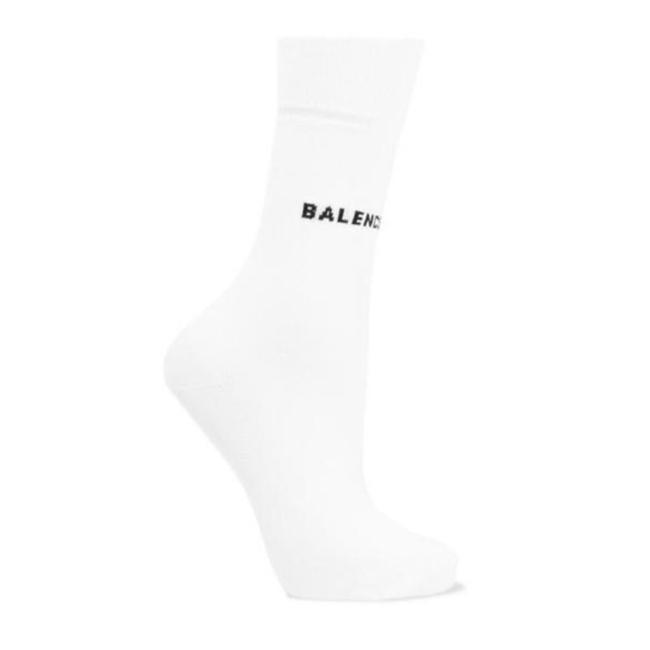 Balenciaga Logo Intarsia Socks