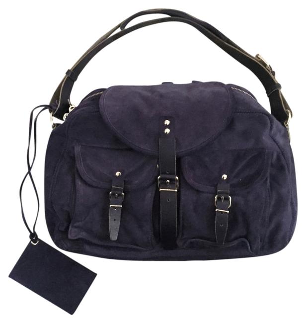 Balenciaga Militaire Suede Satchel