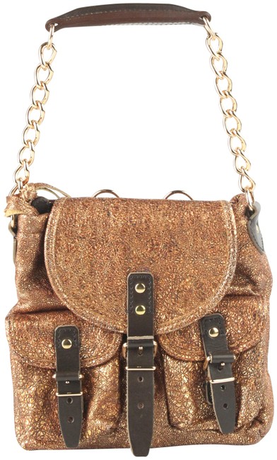 Balenciaga Mini Sac Copper Leather Satchel