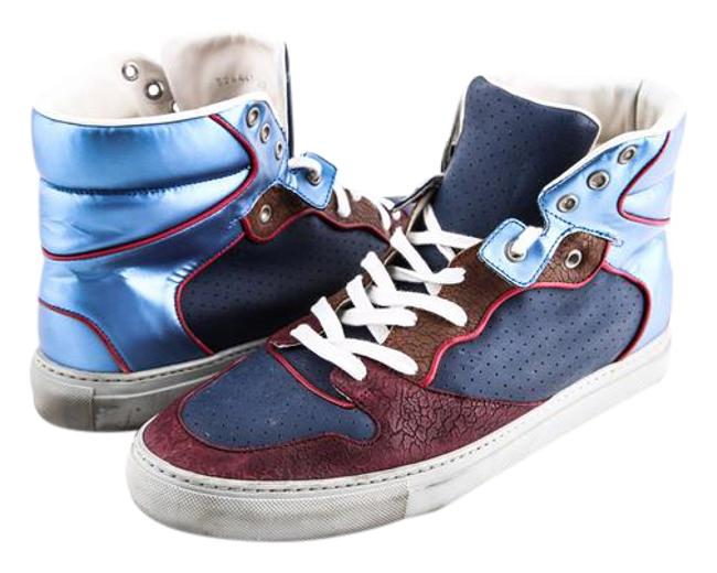 Balenciaga Multicolor Patchwork High top Sneakers BootsBooties