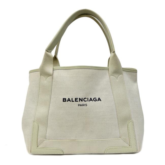 Balenciaga Navy Hippo Ladies White Shoulder Bag