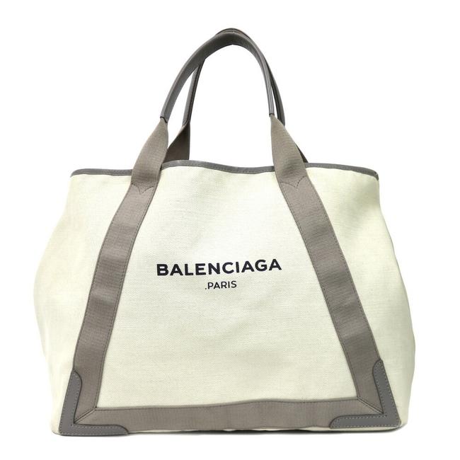 Balenciaga Navy Hippo M Ladies Beige Shoulder Bag