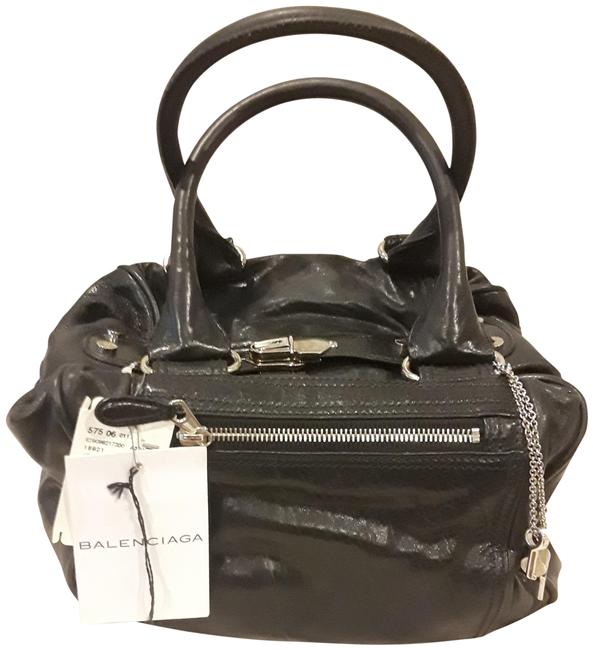 Balenciaga Nwt Satchel In Black Leather Shoulder Bag