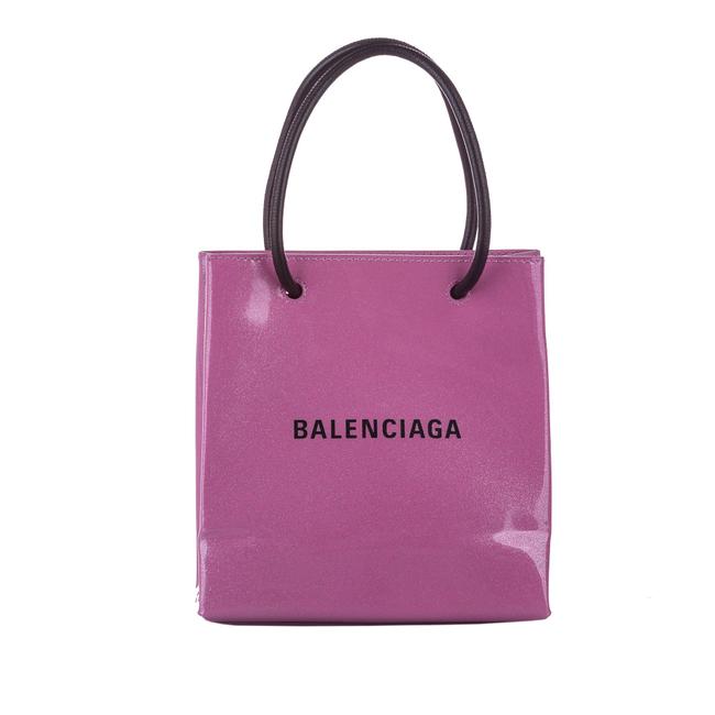 Balenciaga Pink Patent Leather Shoulder Bag