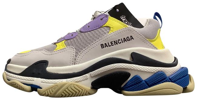 Balenciaga Purple S Leather Sneakers