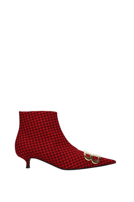 Balenciaga Red Ankle Women BootsBooties