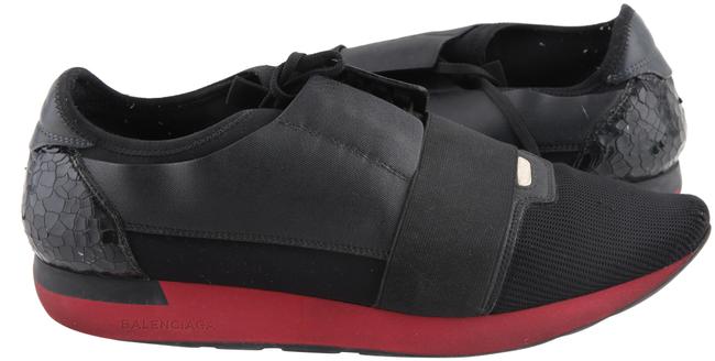 Balenciaga Black Runner Red Sneakers