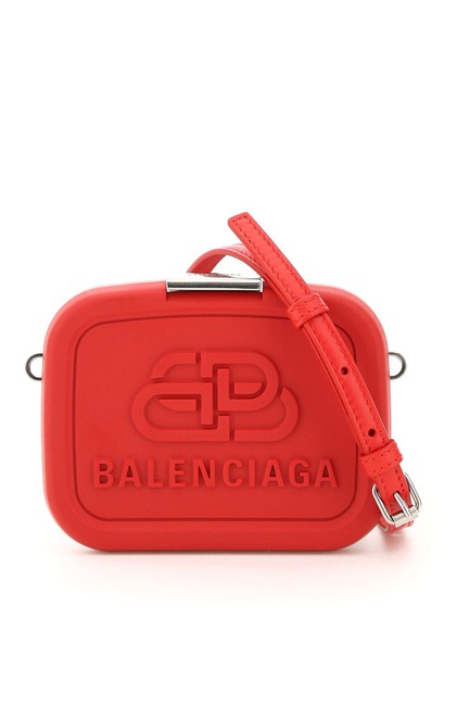 Balenciaga Monogram Red Resin Clutch