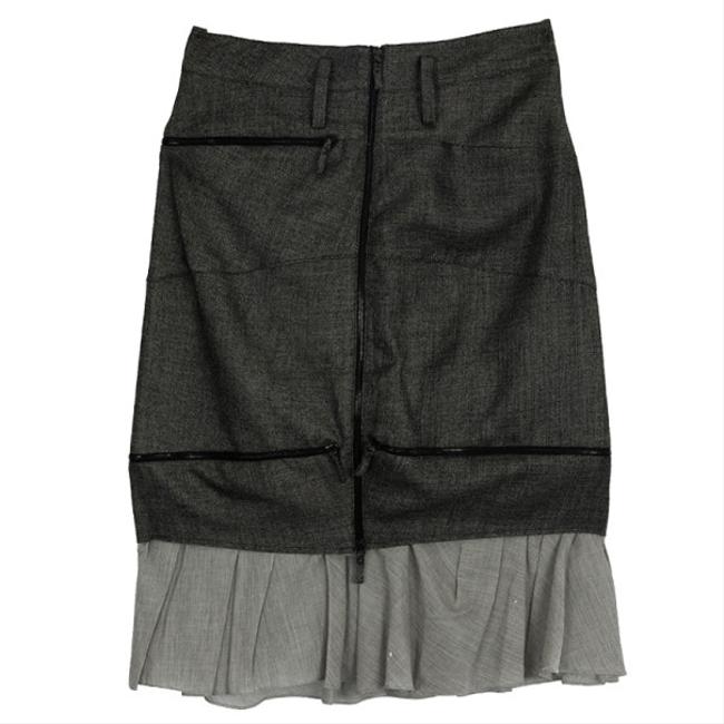 Balenciaga Ruffle Hem Pencil Skirt