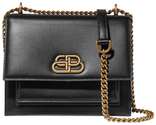 Balenciaga Sharp Black Leather Shoulder Bag
