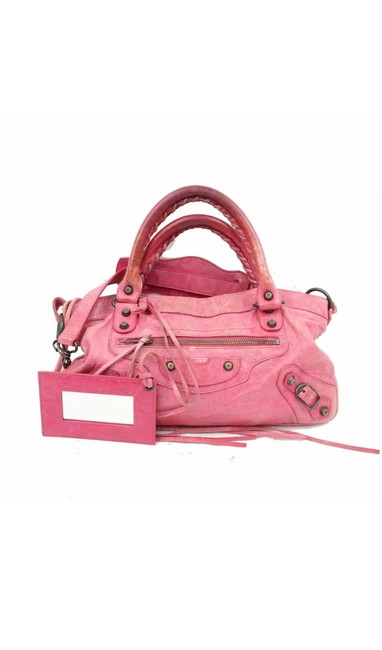 Balenciaga Shoulder Bag Pink Satchel