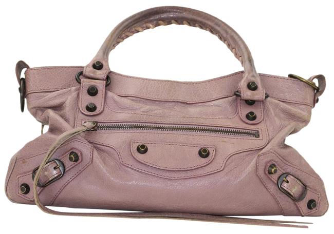Balenciaga The First Pink Leather Shoulder Bag