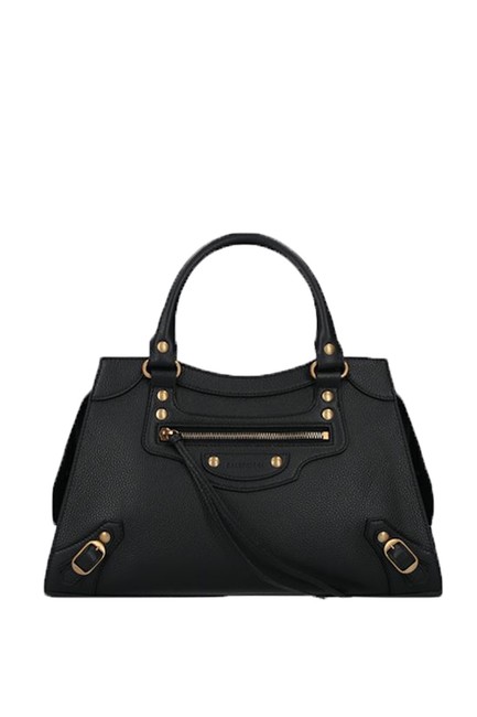 Balenciaga Top Handle Neo Classic Small Black Leather Shoulder Bag