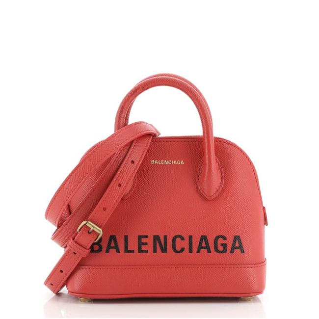 Balenciaga Ville Printed Leather Xxs Satchel