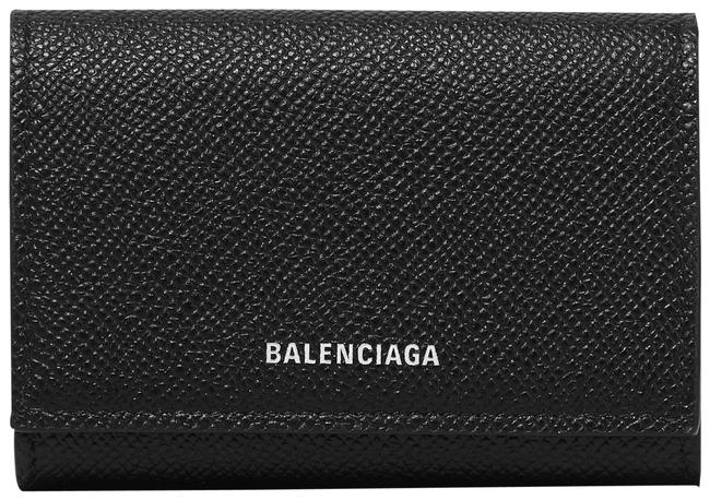 Balenciaga Ville Printed Textured leather Cardholder Wallet