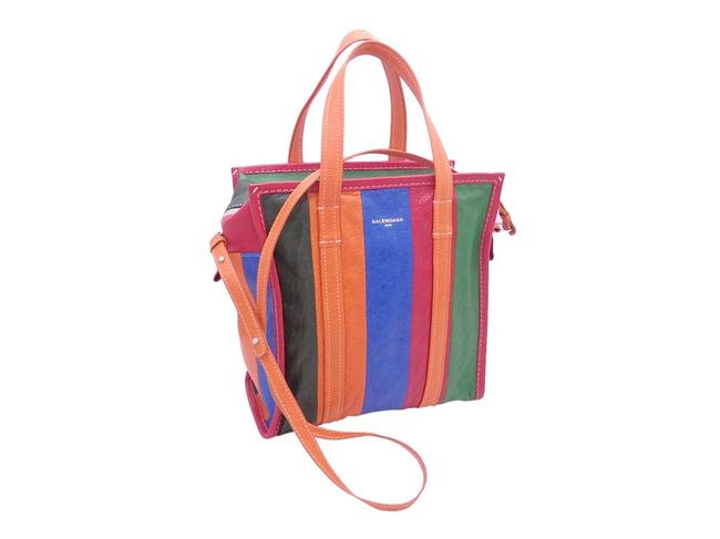 Balenciaga Way Bazaar Shopper Handbag Multi color Leather Shoulder Bag