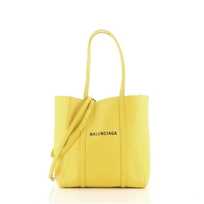 Balenciaga XS Everyday Yellow Leather Tote