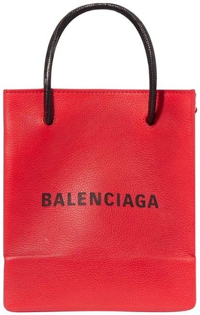 Balenciaga Xxs Printed Textured leather Tote