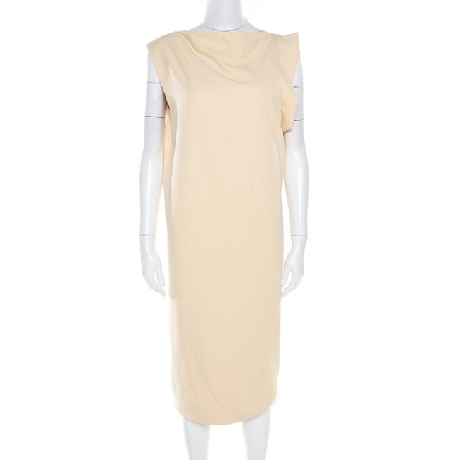 Bottega Veneta Butterscotch Twill Sleeveless Draped