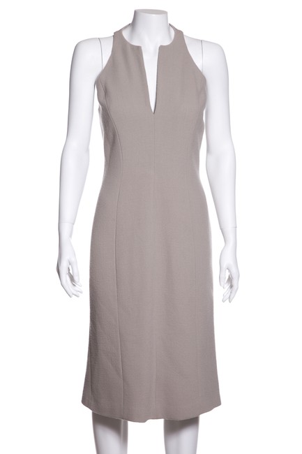 Bottega Veneta Grey Paneled Wool Short Casual Dress6 S