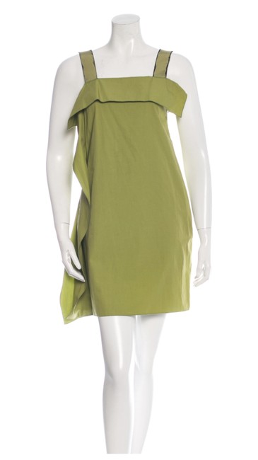 Bottega Veneta Lime Sleeveless Short Casual Dress2 XS