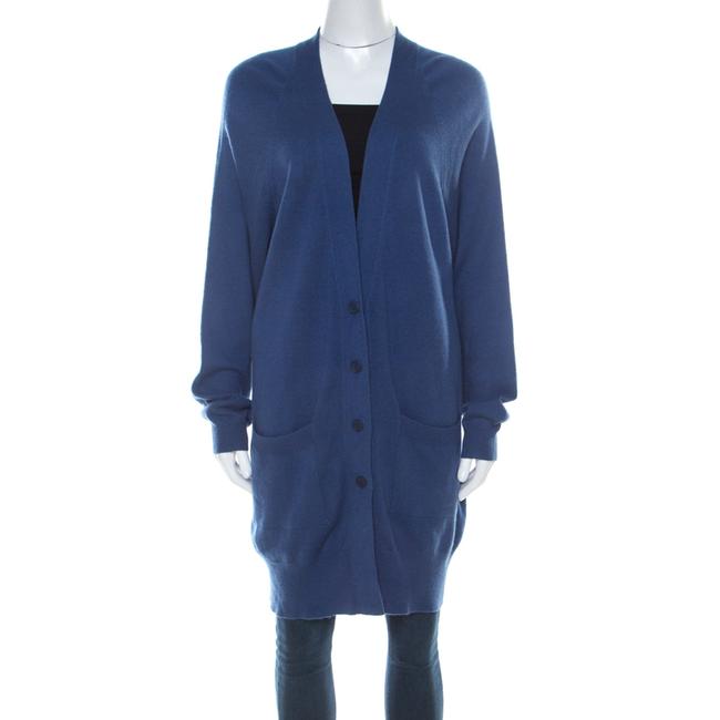Bottega Veneta Blue Cashmere Button Front M Cardigan