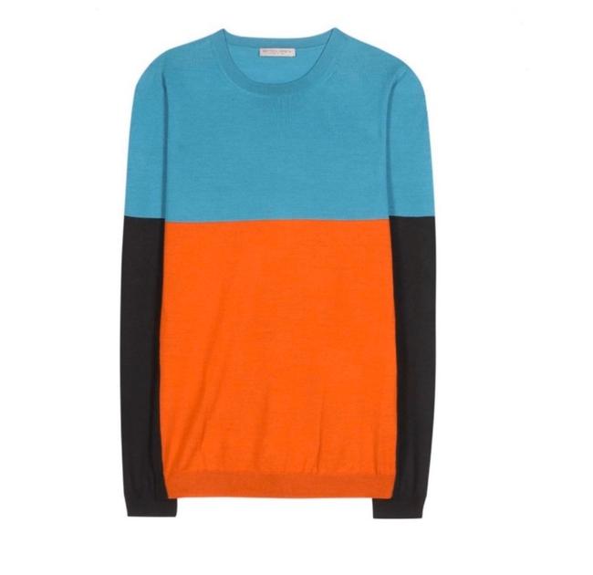 Bottega Veneta Color block Merino Multicolor Sweater