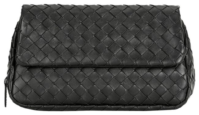 Bottega Veneta Df New Intrecciato Black Leather Cross Body Bag