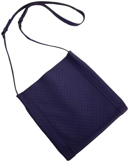 Bottega Veneta Intrecciomirage Purple Leather Cross Body Bag
