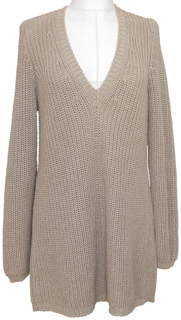 Bottega Veneta Knit Silver Metallic Beige Sweater