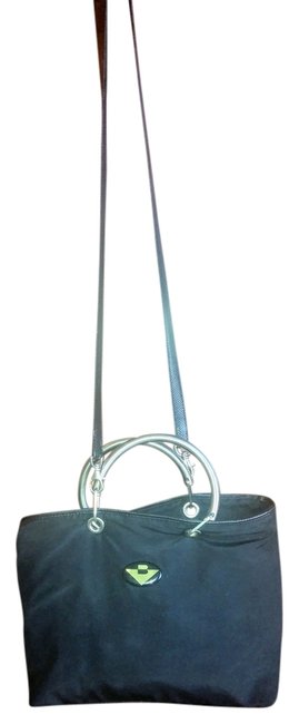 Bottega Veneta Never Full Black Nylon and Leather Cross Body Bag