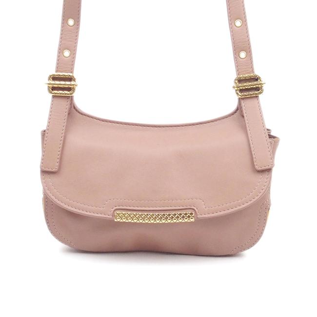Bottega Veneta Pink Leather Cross Body Bag