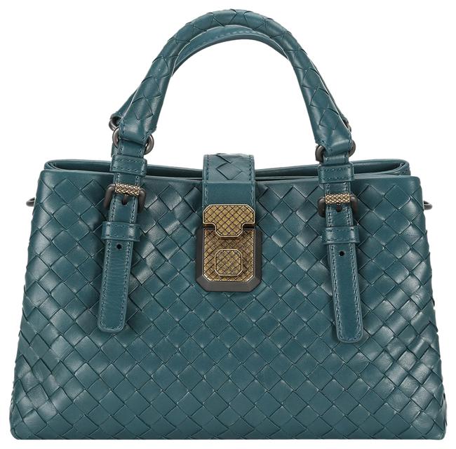 Bottega Veneta Shoulder Df New Intreccio Blue Leather Cross Body Bag