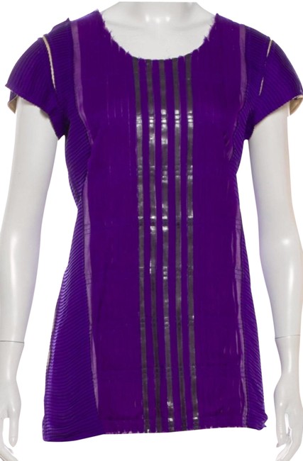 Bottega Veneta Silk Blend Pleated Trimmed Blouse8 M