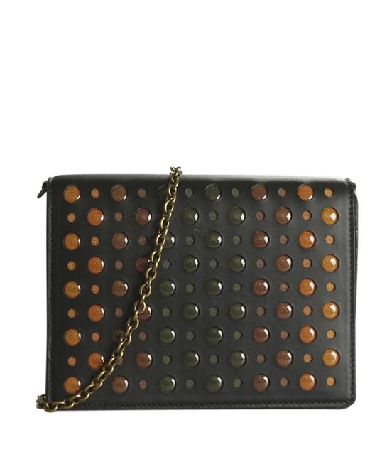 Bottega Veneta Studded Micro 190087 Black Leather Cross Body Bag