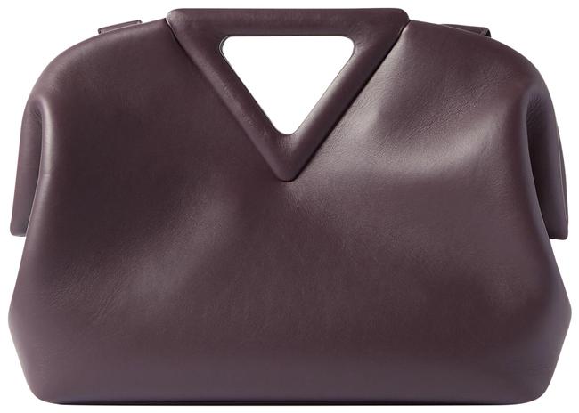 Bottega Veneta Triangle Medium Tote Dark Brown Leather Cross Body Bag