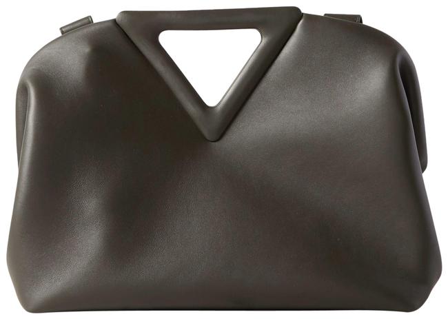 Bottega Veneta Triangle Medium Tote Dark Green Leather Cross Body Bag