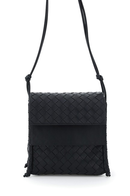 Bottega Veneta Woven 15 Black Cross Body Bag