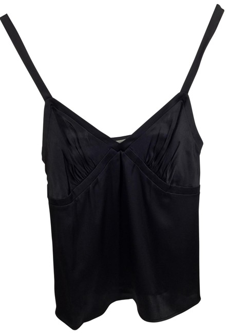 Bottega Veneta Y neck Silk Camisole Black Top