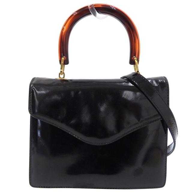 Bottega Veneta 2way Handbag Shoulder Black Leather Satchel
