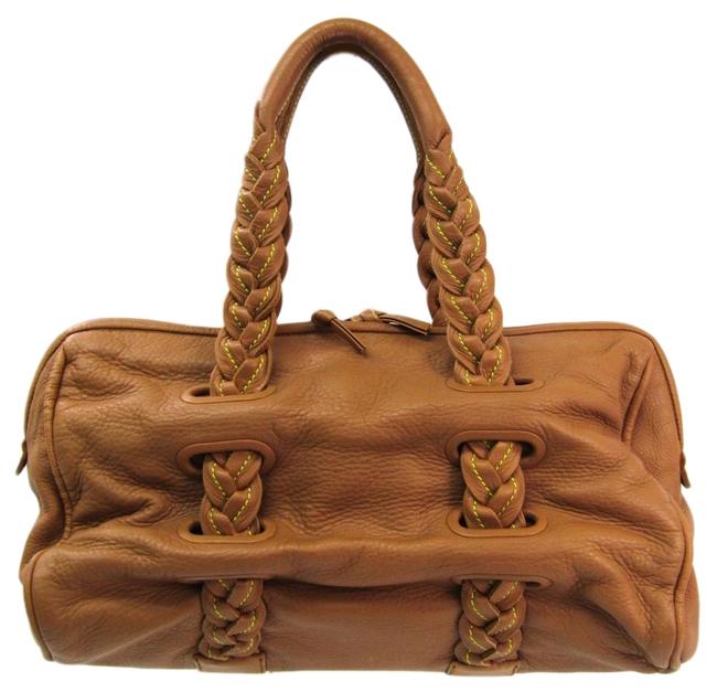 Bottega Veneta Bag 131682 Womens Camel Leather Tote