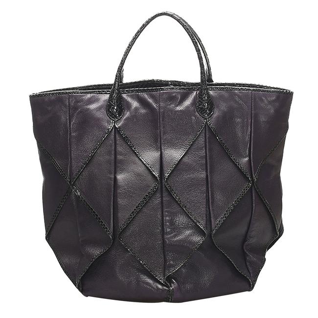 Bottega Veneta Bag Black Intrecciato Leather Tote