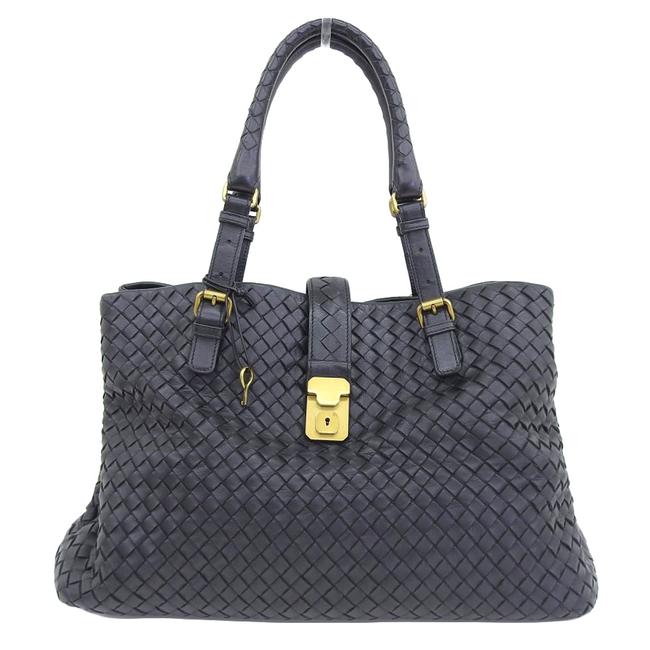 Bottega Veneta Bag Intrecciato 171265 Black Leather Tote
