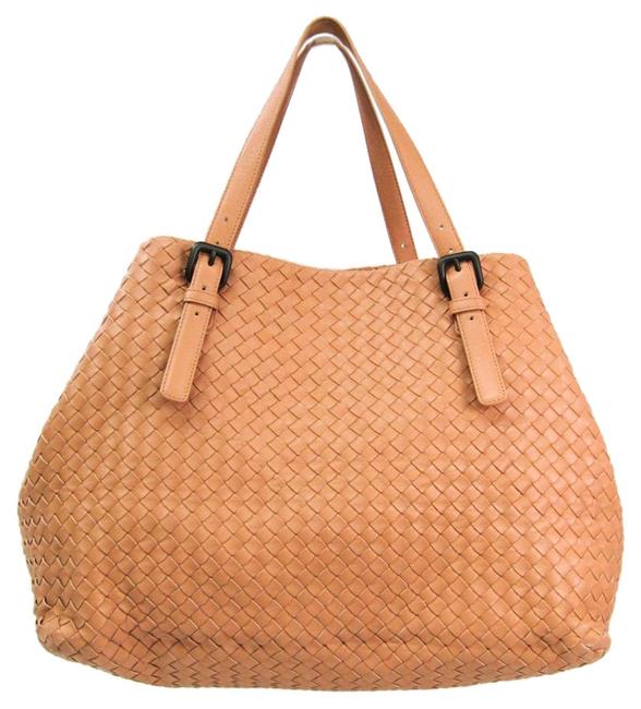 Bottega Veneta Bag Intrecciato Unisex Beige Leather Tote