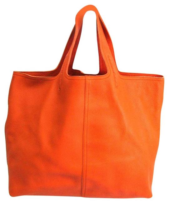 Bottega Veneta Bag Large 145166 Womens Orange Leather Tote