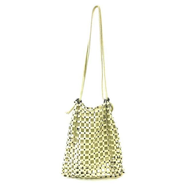 Bottega Veneta Bag Mesh Net Womens Beige Suede Tote